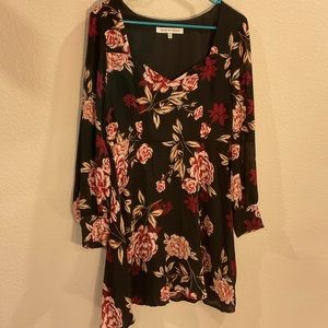 Long sleeve dress size 8 with flowers